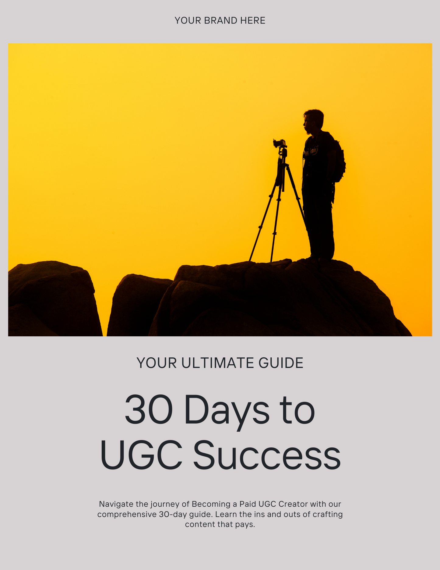 Transform 30 days UGC success eBook with PLR & MRR with Master Resell Rights and Private Label Rights |Dfy digital marketing guide to Sell